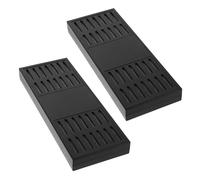 Homoyoyo Humidificador Rectangular Grande para Caja de Almacenamiento de Cigarros, Control de Humedad Estable, Accesorio de 2 Piezas Color Negro para Conservación y Frescura en Hogar y