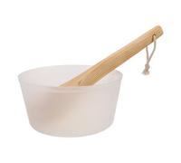 Homoyoyo Inserto de Plástico Reutilizable para Cubo de Sauna de Madera Cuchara de Madera para Remojo de Pies Sala de Spa Revestimiento para Barril de Sauna