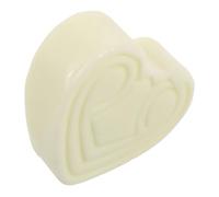 Homoyoyo Jabón Artesanal Barra Hidratante y Forma De Corazón, 1 Unidad, Tamaño Pequeño, Ácido Hialurónico y Seda Para Cuidado y Corporal, Adecuado Para Piel Sensible y Uso Diario