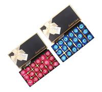 Homoyoyo Jabón en Forma de Rosa 2 Piezas 18 Flores por Caja Obsequio Creativo para Día Madre Aroma Dulce Color Adecuado para Detalles y Eventos Obsequios Color