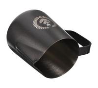 Homoyoyo Jarra para Espumar Leche de 350Ml Acero Inoxidable 304 Boquilla Puntiaguda y Escala Interior Negra Taza Espumadora de Leche Adecuado para Café Capuchino y Latte Art Hogar y