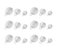Homoyoyo Jaulas Colgantes Para Piedras 30 Piezas - Jaulas De Diseño Espiral En 3 Tamaños Para DIY - Fabricación De Joyas y Artesanía En Plata