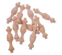 Homoyoyo Juego de 10 Balaustres de Madera sin Terminar para Barandillas Interiores, Postes de Balaustre 75x18 Mm para Proyectos de Decoración y Manualidades de Bricolaje en Escaleras