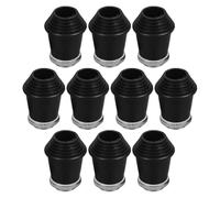 Homoyoyo Juego de 10 Patas de Goma Antideslizantes para Batería, Almohadillas Protectoras Metálicas para Patas de Bombo, Accesorios Resistentes para Soporte de Batería, Uso Profesional