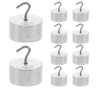 Homoyoyo Juego de 10 Pesas Gancho Metálico para Laboratorio, 200 Gramos Total, Ideales para Prácticas Educativas y Mediciones Precisas