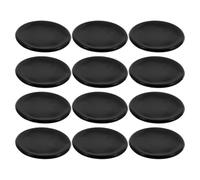 Homoyoyo Juego de 12 Fundas de Silicona Negras para Estetoscopio, Resistentes al Desgaste y Antideslizantes, Accesorios Ideales para Médicos y Enfermeras