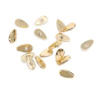 Homoyoyo Juego de 20 Almohadillas Nasales de Silicona Soporte Metálico para Gafas Pequeñas Color Dorado, Antideslizantes y Reutilizables, Accesorios para Gafas de Sol y Monturas,