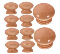 Homoyoyo Juego de 20 Tiradores de Madera Redondos para Tiradores de Muebles Minimalistas para Armarios Cómodas y Ropero Diseño Redondo Pulido Fácil Instalación Duraderos y Reutilizables