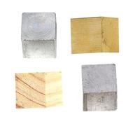 Homoyoyo Juego de 4 Bloques de Densidad para Experimentos de Física Bloques de Hierro Aluminio y Madera Material Educativo para Secundaria Medición de Gravedad Específica Elementos