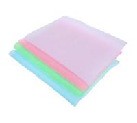 Homoyoyo Juego De 4 Paños Exfoliantes Corporales De Nylon, Tamaño Alargado, Suave y Resistente, Para Ducha Diaria, Uso Personal y Familiar, Colores, y