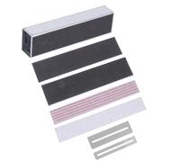 Homoyoyo Juego de 6 Herramientas para Lijar y Pulir Trastes de Guitarra Protector de Diapasón, Barra de Aluminio y Papel de Lija, Kit Compacto para Mantenimiento de Instrumentos Musicales