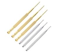 Homoyoyo Juego de 6 Herramientas para Reflexología Facial y Masaje Auricular Sondas de Inoxidable y Cobre Bolígrafos de Auricular para Terapia de Puntos Gatillo Portátil y Sensible