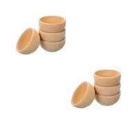 Homoyoyo Juego De 8 Cuencos De Madera Pequeños Sin Terminar - Ideal Para Manualidades - Decoración DIY y Proyectos Accesorios Artesanales Para Personalizar