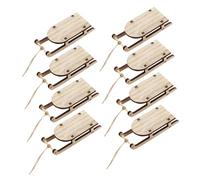 Homoyoyo Juego De 8 Mini Trineos De Madera Para Decoración Navideña - Adornos Para Árbol De Navidad y - Perfectos Para Las Fiestas De Invierno
