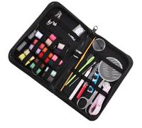 Homoyoyo Juego de Costura Portátil 58 Piezas Múltiples Herramientas de Costura, Estuche Compacto y Ligero, Accesorios Variados para Reparaciones y Confección en Hogar y Color Aleatorio