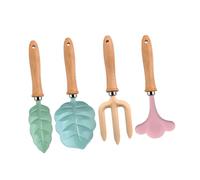 Homoyoyo Juego de Herramientas de Jardinería para 4 Piezas Pala Pequeña de Jardinería y Rastrillo de Metal al Aire Libre para Practicar Motricidad Fina y Coordinación Manual