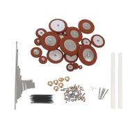 Homoyoyo Juego de Herramientas Piezas de Metal y Piel Natural para Reparación de Saxofón Alto Incluye Resortes y Tornillos para Mantenimiento Profesional