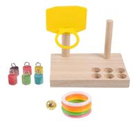 Homoyoyo Juego de Juguetes para Loros Pelota de Baloncesto y Accesorio Interactivo de Rompecabezas, Adecuado para Entrenamiento en Jaulas de Pájaros Color Aleatorio