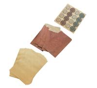 Homoyoyo Juego de Papeles de Carta Vintage para San Valentín 10 Sobres de Papel Kraft 32 Hojas A5 de Papel de Escritura Suave y 1 Hoja de Pegatinas Accesorio de Escritura Portátil para