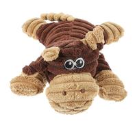 Homoyoyo Juguete Chirriante para Perros Pequeños de Felpa Marrón, Resistente a Mordidas, Adecuado para Cachorros y Mascotas Que Necesitan Entretenimiento y Limpieza Dental