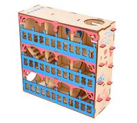 Homoyoyo Juguete de Laberinto de Madera para Hámster Túnel Interactivo para Mascotas Pequeñas Estimula Agilidad y Ejercicio Saludable para Hámsteres y Ratas