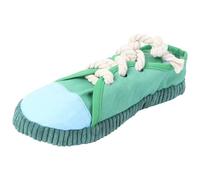 Homoyoyo Juguete Masticable para Mascotas Forma de Zapatilla Verde Juguete Sonido para Perros y Creativo para Cachorros Adecuado para Morder y Reducir Comportamientos Destructivos