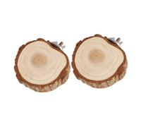 Homoyoyo Juguetes De Madera para Pájaros y Hámsteres, Plataforma De Salto Natural, Soporte De Madera Original 6-8 Cm, Accesorios para Jaulas De Mascotas Pequeñas, Uso Doméstico y Entretenimiento