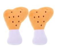 Homoyoyo Juguetes para Perros Pequeños y Medianos, Peluche Interactivo de Felpa Forma de Pata de Pollo, 2 Piezas para Morder y Jugar