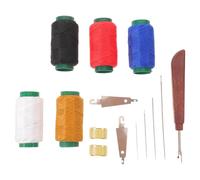 Homoyoyo Kit de Agujas de Coser de Acero Inoxidable Ojo Grande 36piezas para DIY y Bordado Dedal, Enhebrador y Descosedor Portátil para Principiantes