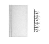 Homoyoyo Kit de Clips para Extensiones de Uñas de de Vidrio 10 Piezas Color Plateado para Salón y Personal Herramientas de Manicura para Mujeres y Niñas