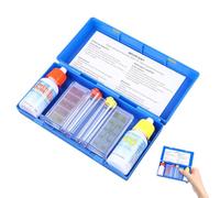 Homoyoyo Kit de Prueba Química para Piscinas y Spas Reactivos Líquidos Precisos, Comprobador de Ph y Alcalinidad, Diseño Portátil para Análisis Seguro y Mantenimiento del Agua Piscina