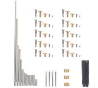 Homoyoyo Kit de Reparación para Saxofón Alto Resorte de Saxofón Tornillos y Varilla de Reparación del Eje para Instrumentos de Viento y Madera Adecuado para Mantenimiento