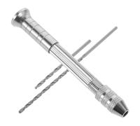 Homoyoyo Kit de taladro manual de precisión brocas para perforar velas juego de 3 piezas de metal para entusiastas del bricolaje