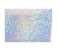 Homoyoyo Láminas de Vinilo Autoadhesivas Holográficas A4 para Decoración DIY y Manualidades, Material Sintético Resistente, Pack de 20 Hojas para Banners y Coches
