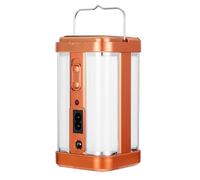 Homoyoyo Lámpara Solar Portátil para Camping de Cuatro Luces Laterales, Luz de Camping Luminosa y Práctica, Color Latón Antiguo, Adecuado para Actividades al Aire Libre y Senderismo