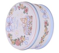 Homoyoyo Lata Redonda de Hojalata para Dulces y Galletas, Caja Metálica para Almacenamiento y Regalos en Eventos y Celebraciones