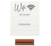 Homoyoyo Letrero Acrílico Wifi con Soporte para Contraseña Tablero Elegante y Moderno para Oficina Hogar Hotel y Restaurante Diseño Minimalista Resistente y Versátil