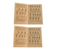 Homoyoyo Libro de Reglas del Mahjong en Papel 2piezas, Guía Detallada para Principiantes y Entusiastas, Adecuado para Aprendizaje y Reuniones Sociales