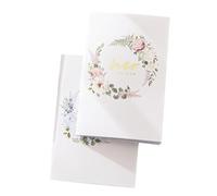 Homoyoyo Libro de Votos Matrimoniales para Él Ella en Papel, 2 Piezas Diseño Delicado y Elegante para Obsequio Especial de Boda
