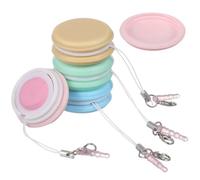 Homoyoyo Limpiador de Pantalla Macaron Incluye Cordón y Tapa para Teléfonos Móviles con 4 Piezas de Silicona y PP Adecuado para Limpiar Lentes y Portátil en Obsequio Color Aleatorio