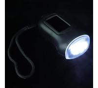 Homoyoyo Linterna de Manivela para Camping y Hogar Luz LED Recargable, Energía Solar y Diseño Resistente Color Negro