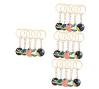 Homoyoyo Llavero Astronauta Colgante De Encantos De Bolso Llavero Redondo Llavero Con Tema Del Lindo Anillo De Llaves Decoración Llaveros Mordaz Aleación 5 Piezas X 4