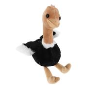 Homoyoyo Llavero de Peluche de Avestruz Negro, Colgante de Bolso y Mochila, Accesorio Animal Lindo y Suave, Juguete Pequeño para Regalos, Decoración Original y Versátil