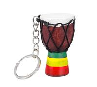 Homoyoyo Llavero Mini Djembe De Madera - Adorno Musical Colgante - Perfecto Para Bolsos y Para Amantes De La Música Tamaño Compacto y Ligero Diseño Único y Colorido