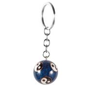 Homoyoyo Llavero Yin Yang - Llavero de Tai Chi esmaltado con bola Baoding - Llavero para hombres y mujeres para cumpleaños y amuleto de la suerte, Varios colores., 8.50X2.50X2.50CM, Moderno