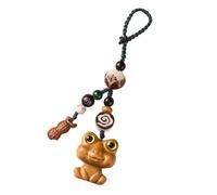 Homoyoyo Llaveros De Madera Colgante De Animal Llavero Decorativo De Rana De Madera Accesorio Para Mochila y Teléfono Único y Práctico
