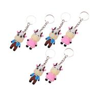 Homoyoyo Llaveros Portátiles para 6 Piezas Colgantes Creativos de Vaca Accesorios Prácticos para Llaves en Obsequio de San Valentín Adornos Multiusos para Coche y Bolso