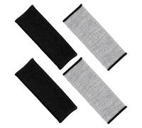 Homoyoyo Mangas Protectoras Resistentes a Cortes 20 CM 2 Pares Gris y Negro Mangas para Trabajo Jardinería Soldadura y Cocina Protectores de Antebrazo a Prueba de Espinas y