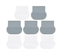 Homoyoyo Manija Elevadora de Tapa de Inodoro Antideslizante 8 Piezas (color Claro y Gris) para Levantar Asiento sin Contacto, Ergonómica y Compatible Varios Modelos, Accesorios de Baño