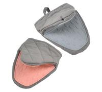 Homoyoyo Manoplas de Silicona para Horno 2 Piezas Diseño Pez Antideslizante Acolchadas con Algodón Resistentes al Calor para Microondas y Barbacoa Pinzas Aislantes para Cocina Segura y